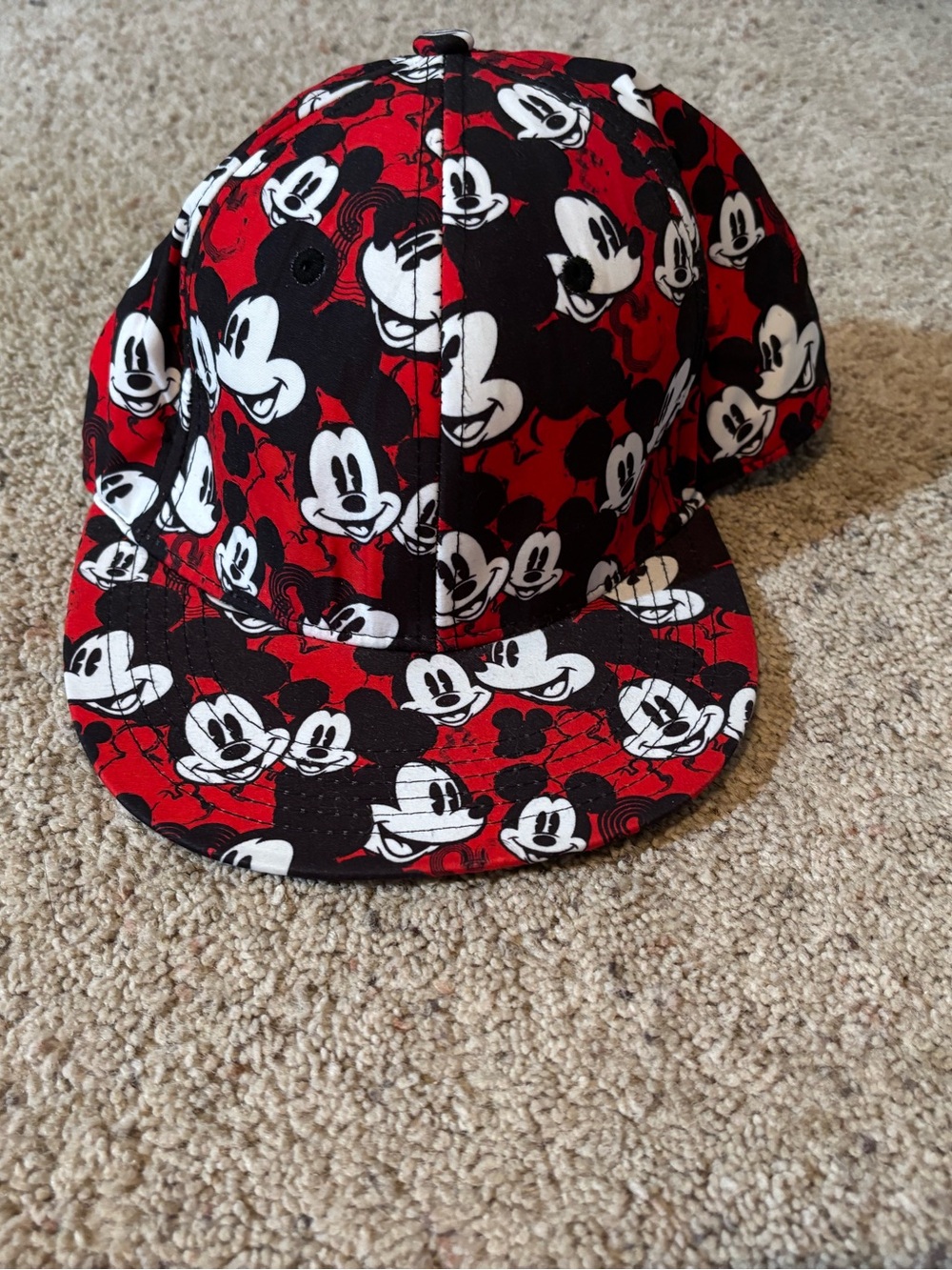 Disney Black and Red Mickey Hat